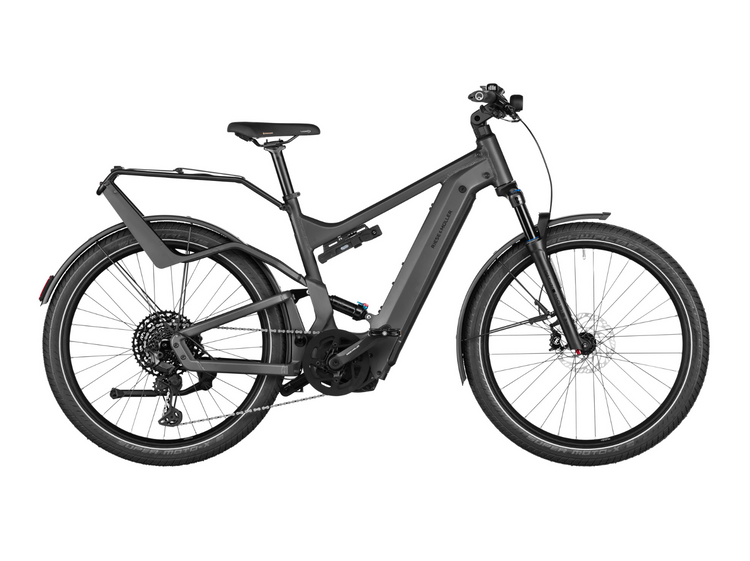 Riese & Müller Delite4 GT Touring electric bike in Urban Grey Matt, side view