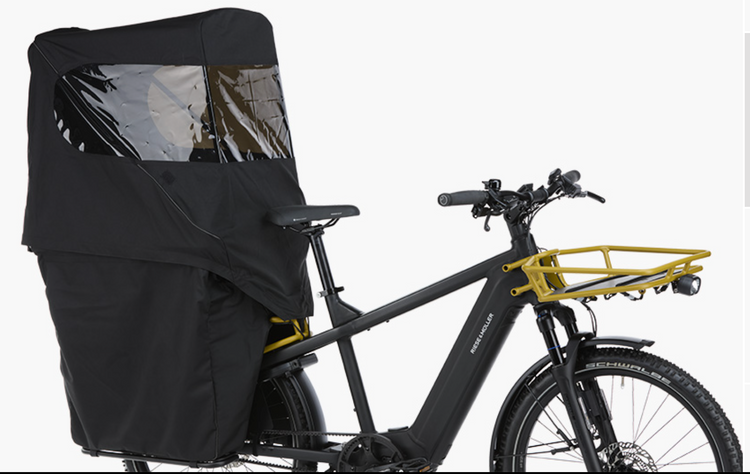 Riese & Muller Multicharger3 Vario Passenger Kit with rear seat cushion and grab handles