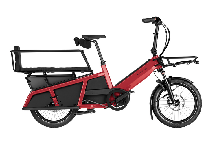 Riese & Müller Multitinker2 Family 2027 electric cargo bike in Lava and Black