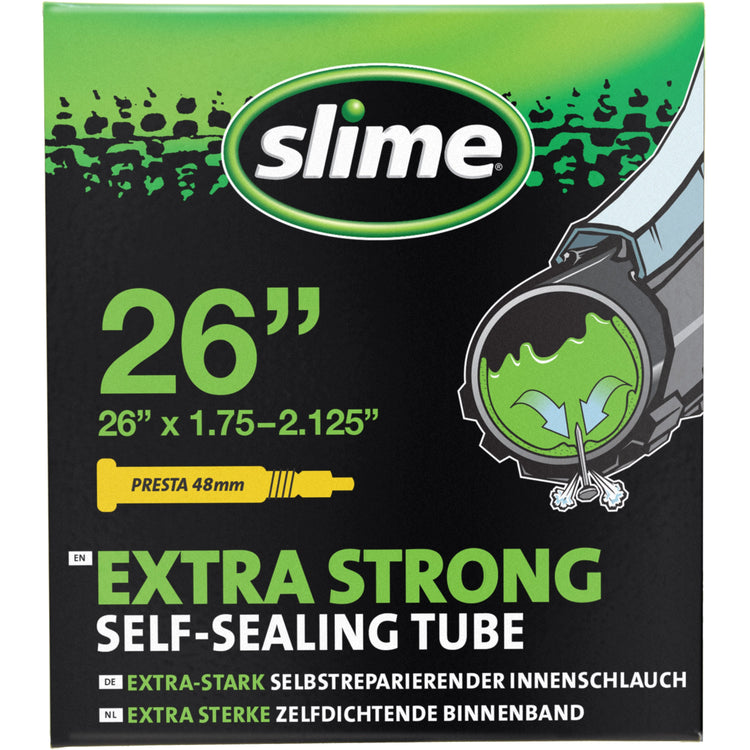 Slime self-sealing bicycle inner tube 26 inch x 1.75-2.125 inch Presta, SKU 30060