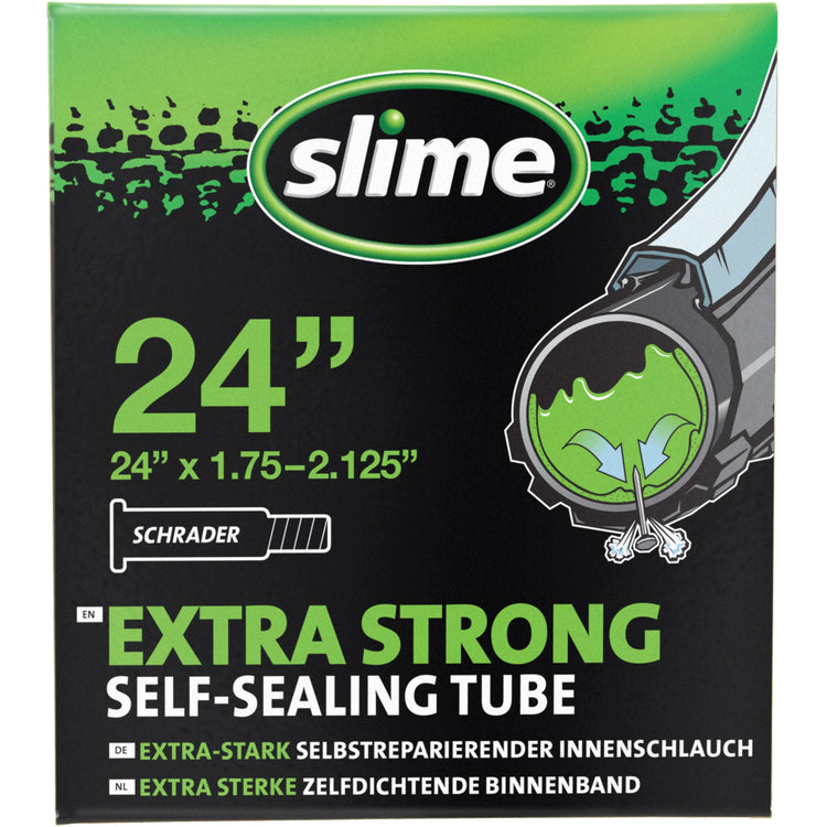 Slime self-sealing bicycle inner tube 24 inch x 1.75-2.125 inch Schrader, SKU 30082