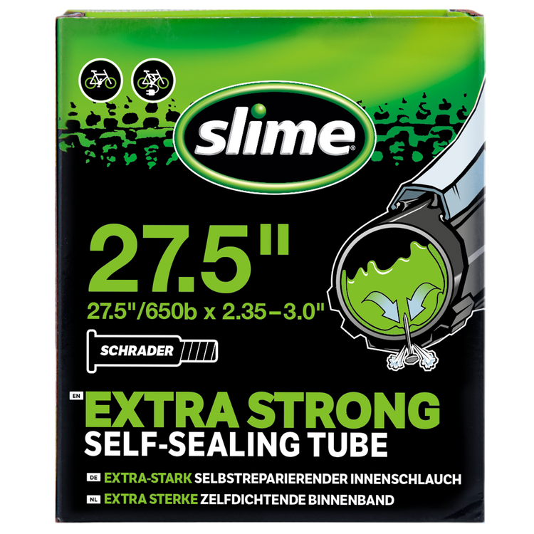Slime self-sealing bicycle inner tube 27.5 inch x 2.35-3.0 inch Schrader, SKU 30098
