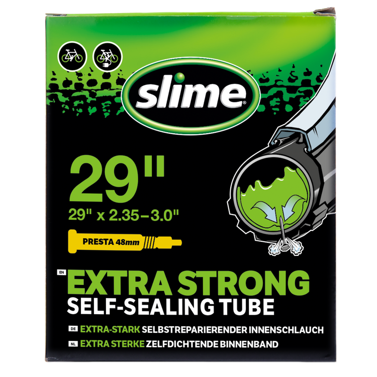 Slime self-sealing bicycle inner tube 29 inch x 2.35-3.0 inch Presta, SKU 30101