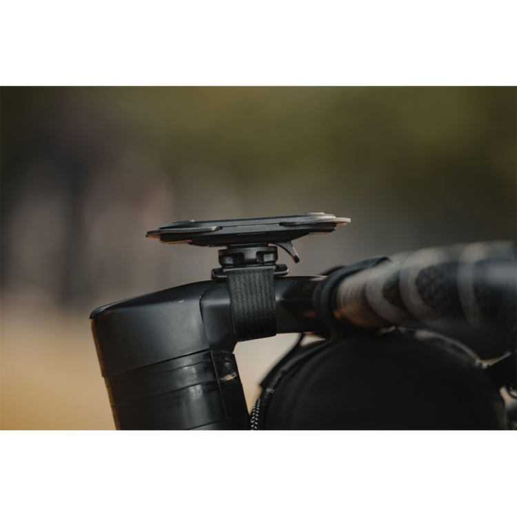Topeak Omni RideCase II Stem Multi-Mount installed on a bicycle