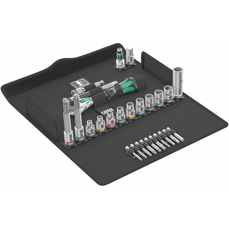 Wera Tools Bicycle Set 7 Zyklop 3/8" Ratchet and Socket Set 27pcs Wera Tools