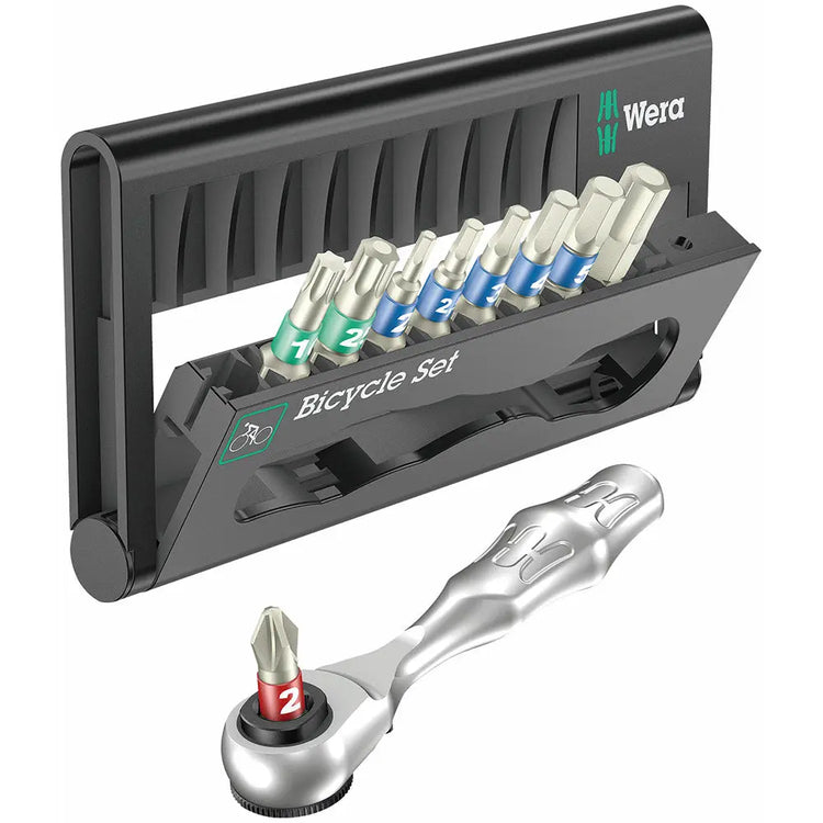 Wera Tools Bicycle Set 9 Zyklop Ratchet Screwdriver Mini Case Set 10pcs Wera Tools