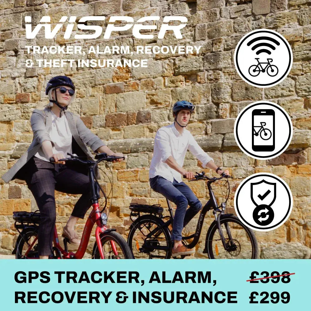 Wisper E-Bike GPS Tracker And Alarm App, Plus Insurance And Recovery Service Wisper