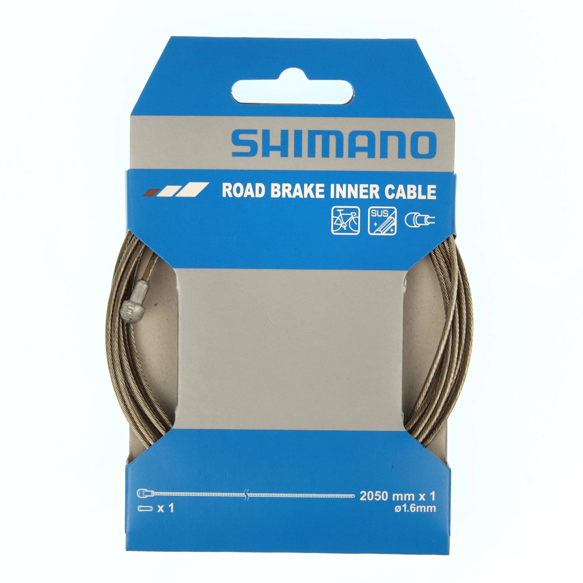 Shimano Road stainless steel inner brake wire,1.6 x 2050 mm, single Shimano