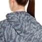Madison Roam women's lightweight packable jacket - camo navy haze back close up